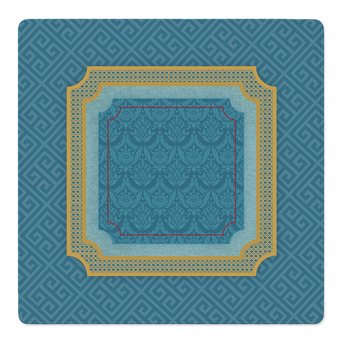 Teal Me About It Mahjong Mat | Mahjong by SI