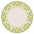 Tuscan Lemon Terrace Round Mahjong Mat | Mahjong by SI