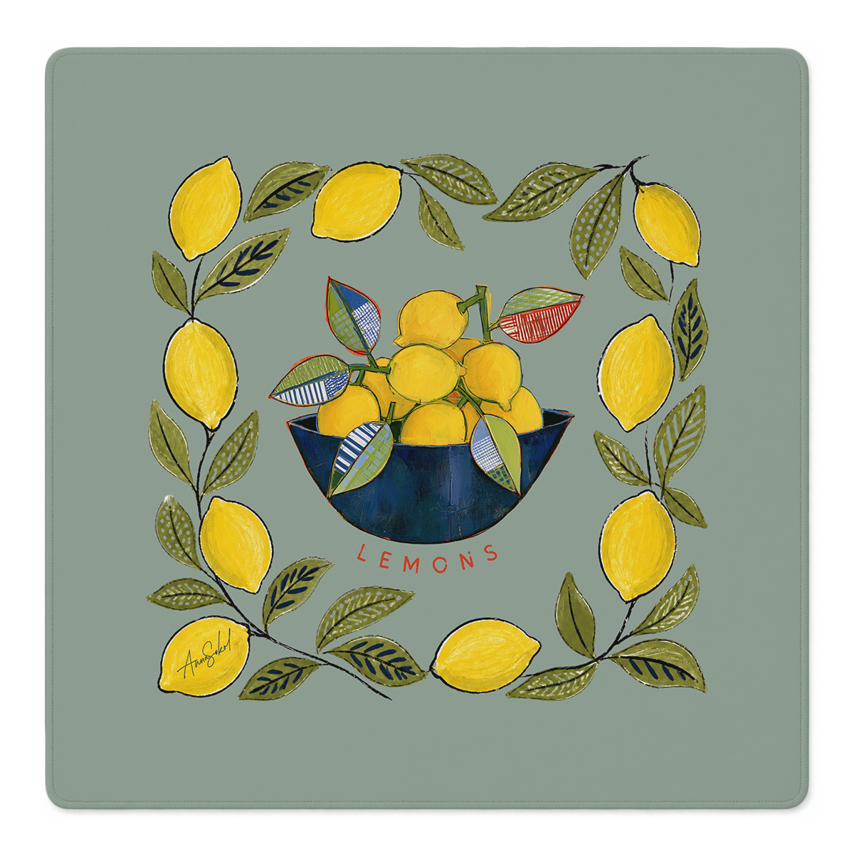 Citrus La Vista Mahjong Mat | Mahjong by SI