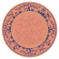 Coral Songbird Chinoiserie Mahjong Mat | Mahjong by SI