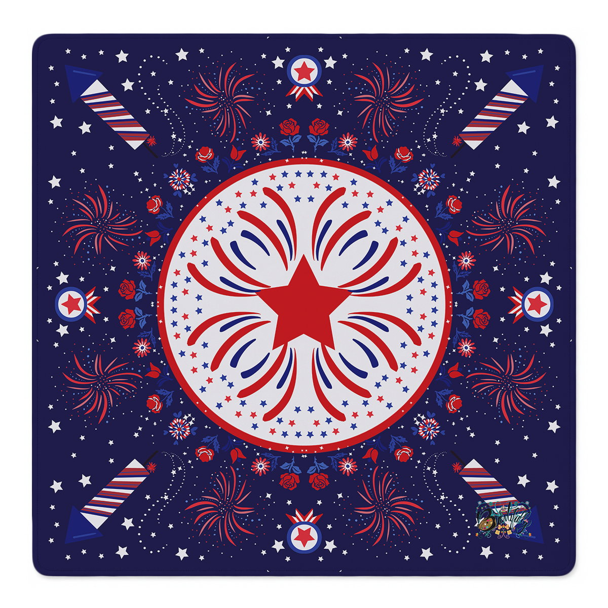 Rockets Red Glare Mahjong Mat | Mahjong by SI