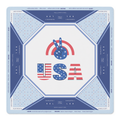 Peace Love USA Mahjong Mat | Mahjong by SI