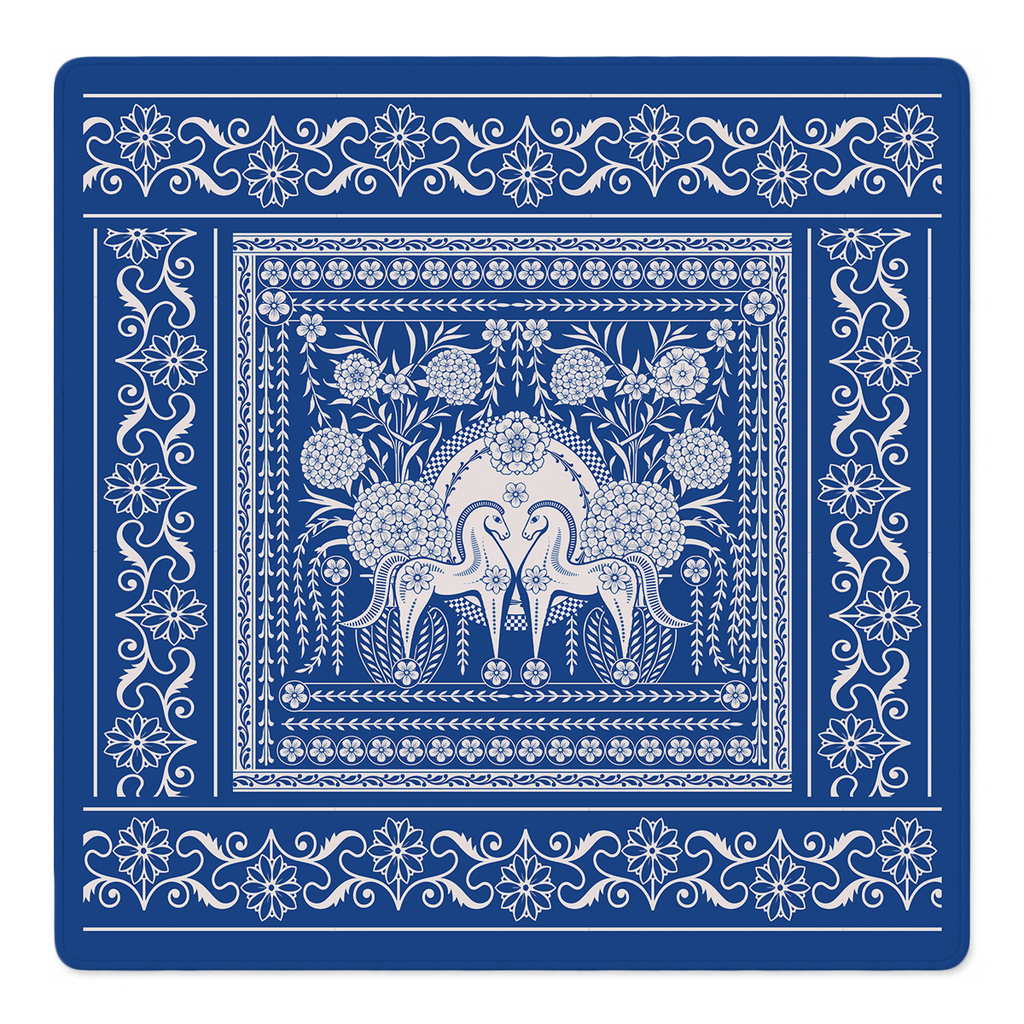 Brío Azul Mahjong Mat by Catalina Estrada | Mahjong by SI