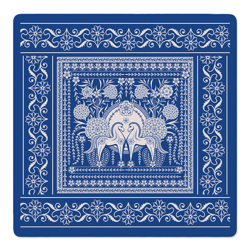 Brío Azul Mahjong Mat by Catalina Estrada | Mahjong by SI