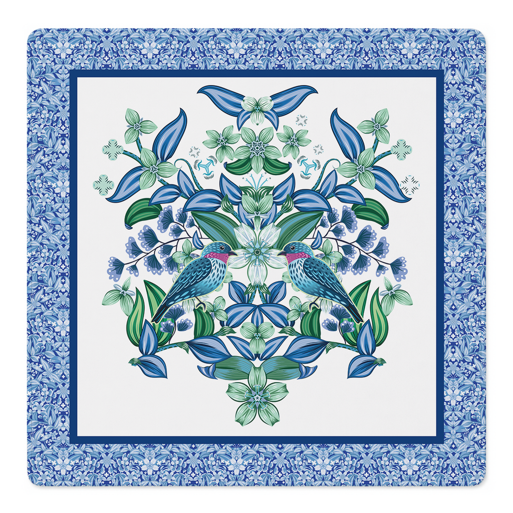 Dos Aves Mahjong Mat by Catalina Estrada | Mahjong by SI