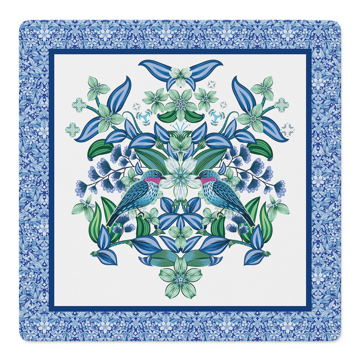 Dos Aves Mahjong Mat by Catalina Estrada | Mahjong by SI