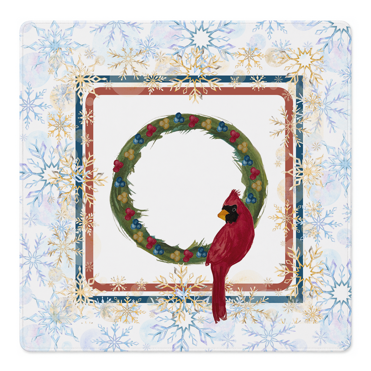 Cardinal Snow Business Mahjong Mat | Mahjong by SI