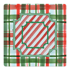Peppermint Plaid Twist Mahjong Mat | Mahjong by SI