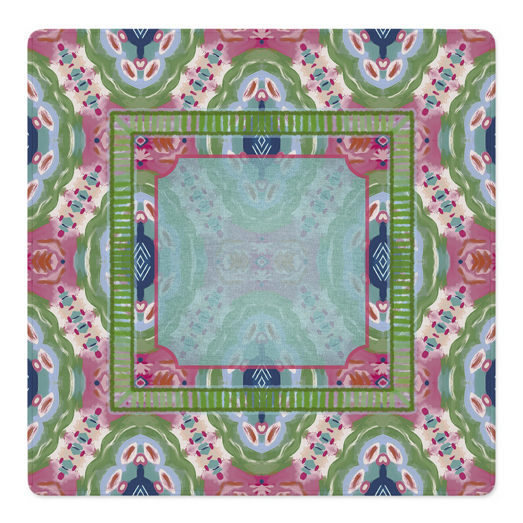 Mint to Bloom Mahjong Mat | Mahjong by SI