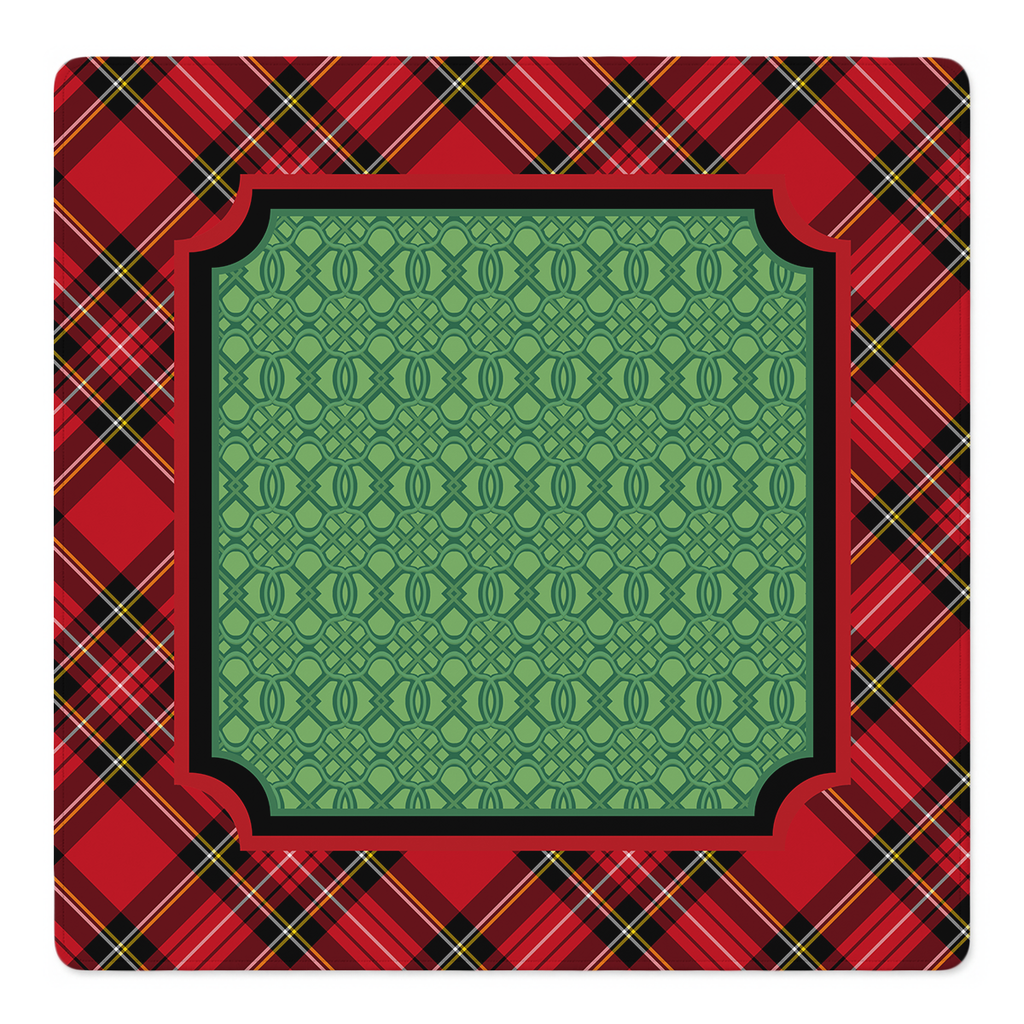 Tartan Yule Believe It Mahjong Mat | Mahjong by SI