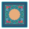 Chain Reaction Blooms Mahjong Mat by Mahjong by SI