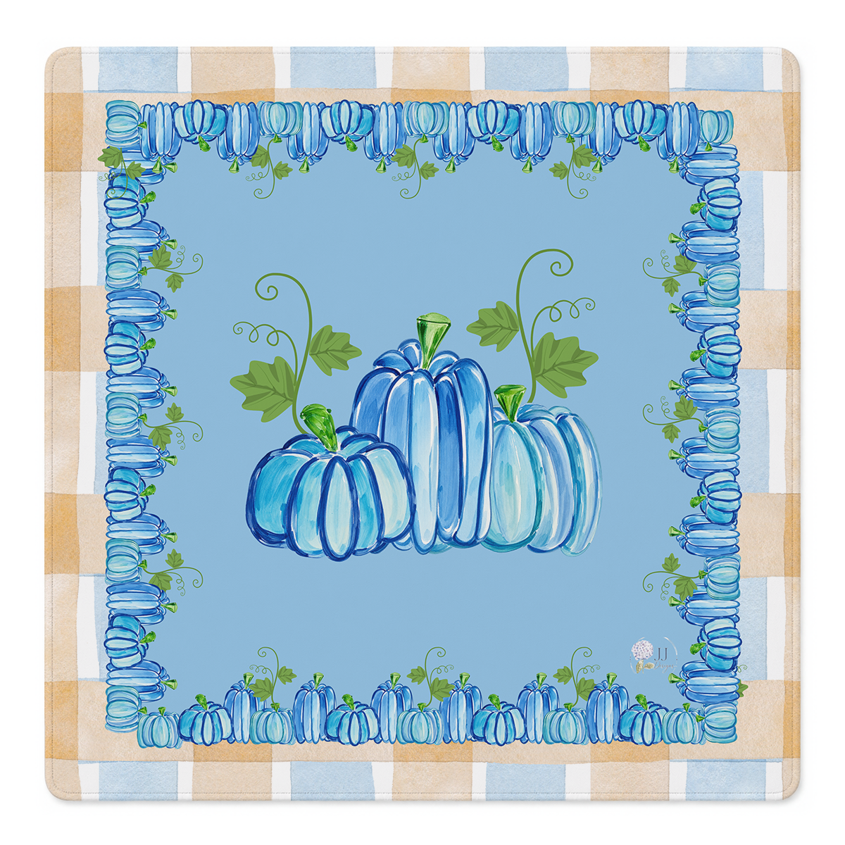 Blue Suede Gourds Mahjong Mat | Mahjong by SI