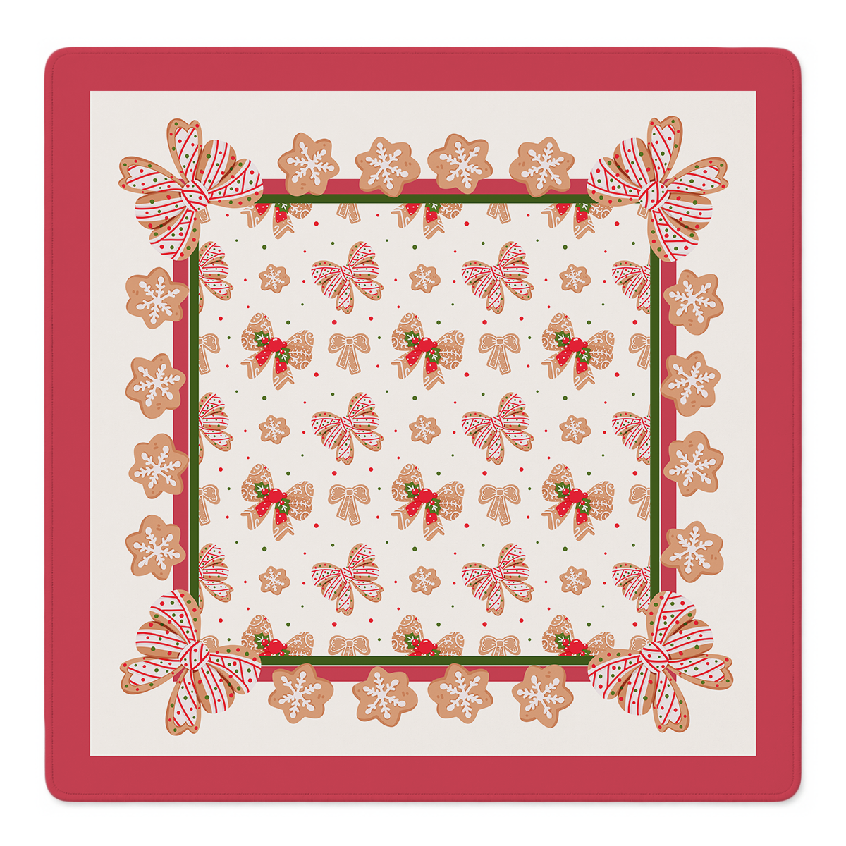 Bow Diggity Christmas Mahjong Mat | Mahjong by SI