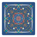 Blue Baroque Bouquet Mahjong Mat | Mahjong by SI