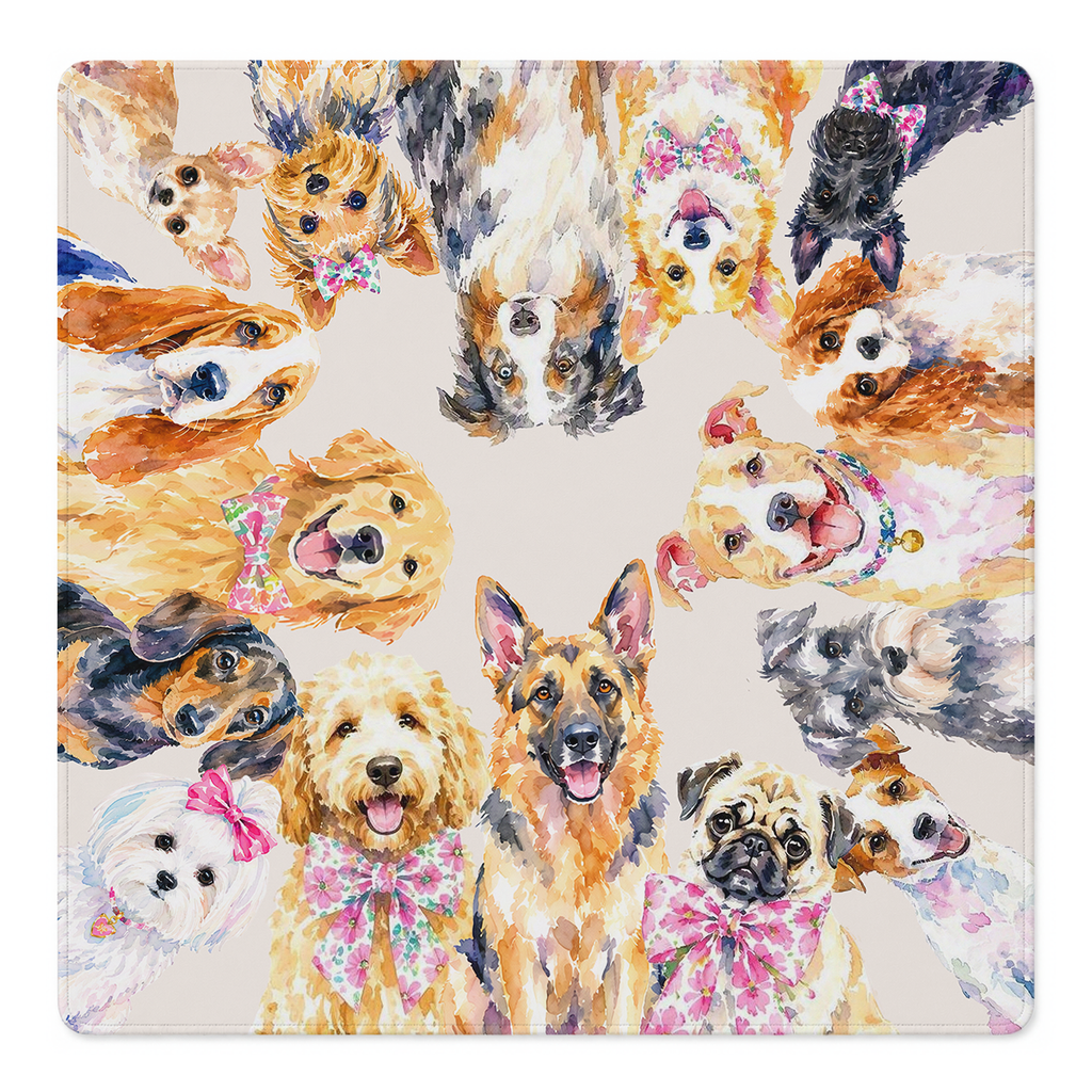 Pawty of the Round Table Mahjong Mat | Mahjong by SI