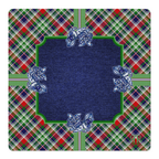Plaid to the Foo Dogs Mahjong Mat | Mahjong by SI