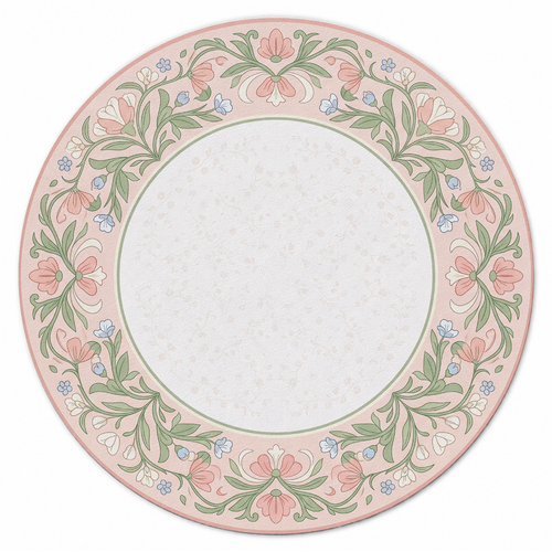 Blush Botanical Wreath Ring Mahjong Mat | Mahjong by SI