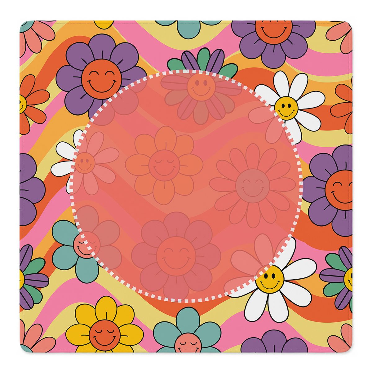Groovy Kind of Bloom Mahjong Mat | Mahjong by SI