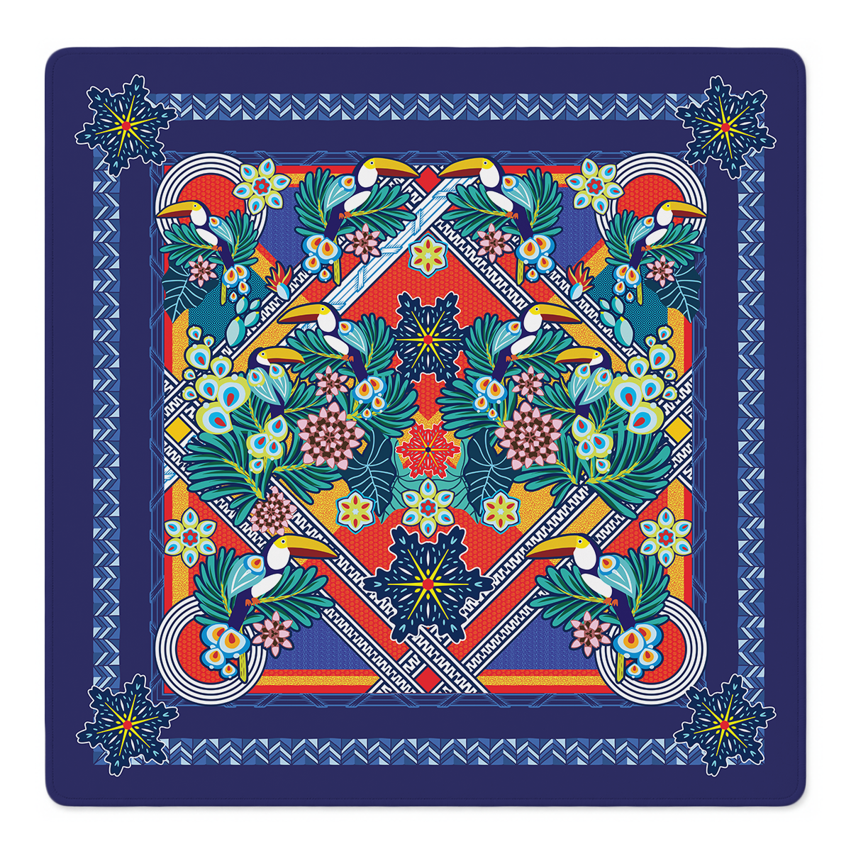 Tucán Dorado Mahjong Mat by Catalina Estrada | Mahjong by SI