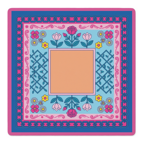 Bloom Where You Are Planted Mahjong Mat by Mahjong by SI