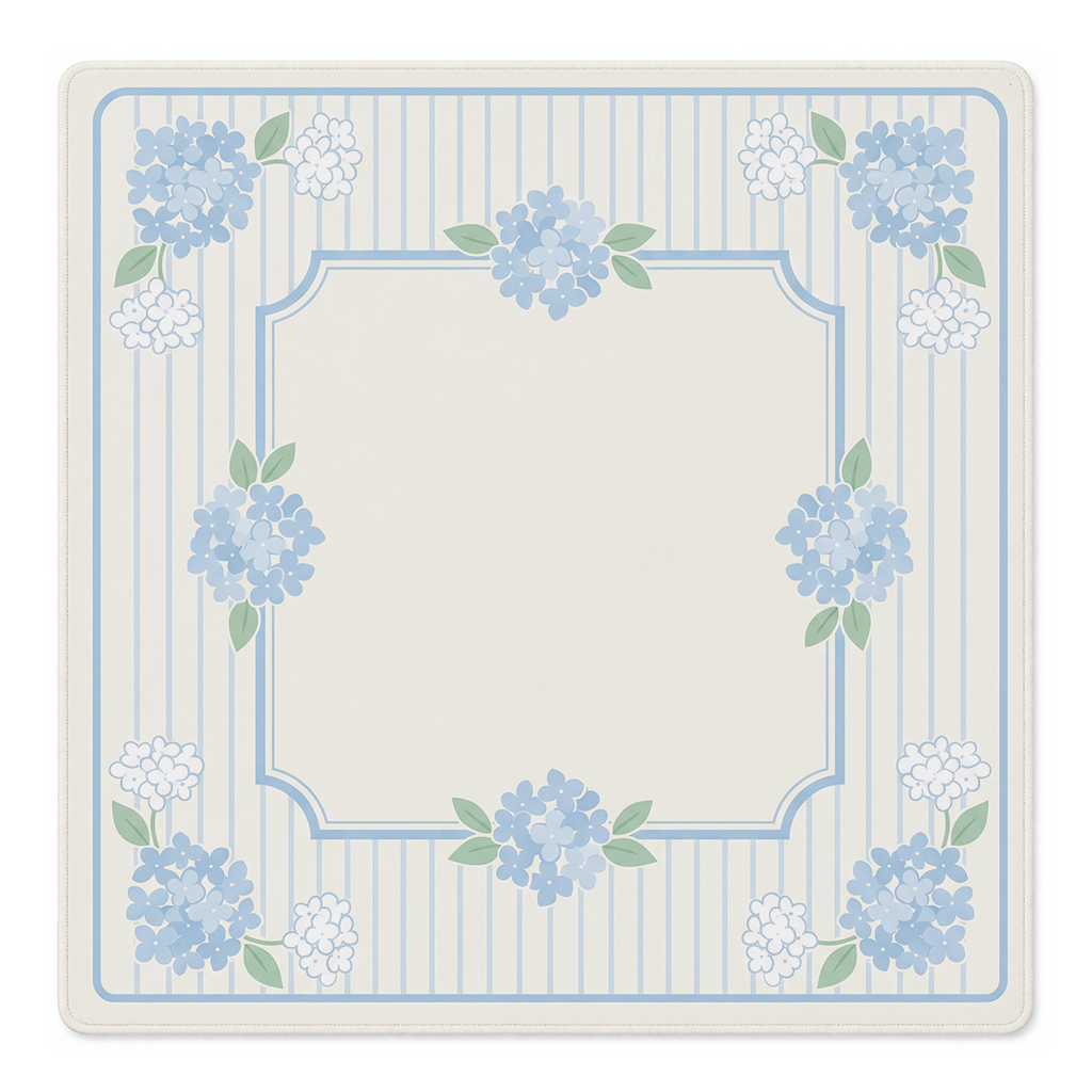 Cottage Garden Stripe Mahjong Mat by Mahjong by SI