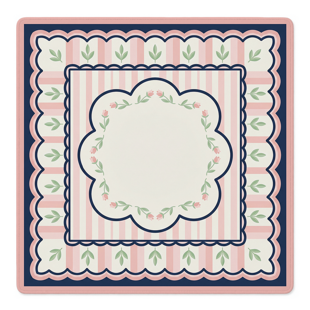 Parlor Rose Romance Mahjong Mat by Mahjong by SI