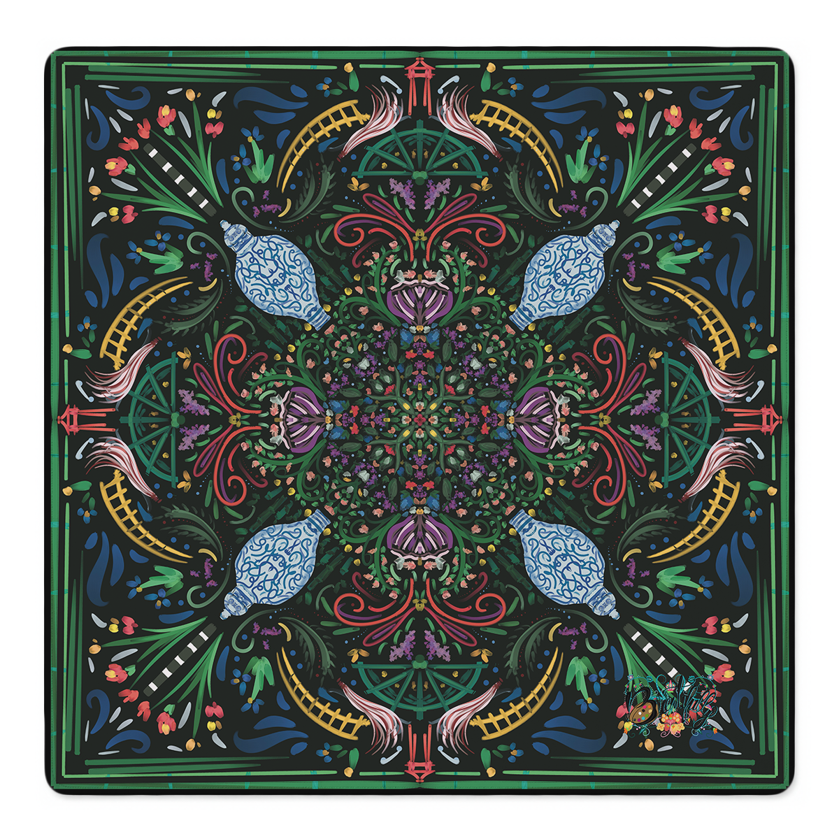 Garden of Good Fortune Mahjong Mat | Mahjong by SI