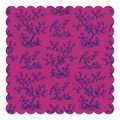 Fuchsia Songbird Chinoiserie Mahjong Mat | Mahjong by SI