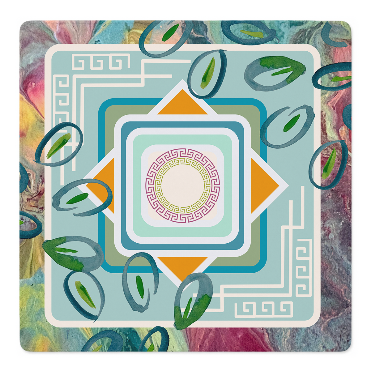 Olive You Madly Mahjong Mat | Mahjong by SI