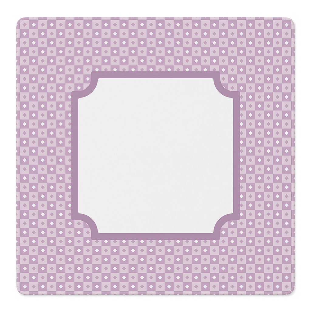 Violet Vintage Frame Mahjong Mat | Mahjong by SI