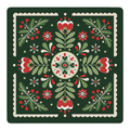 Winter Wonder Folklore Mahjong Mat | Mahjong by SI