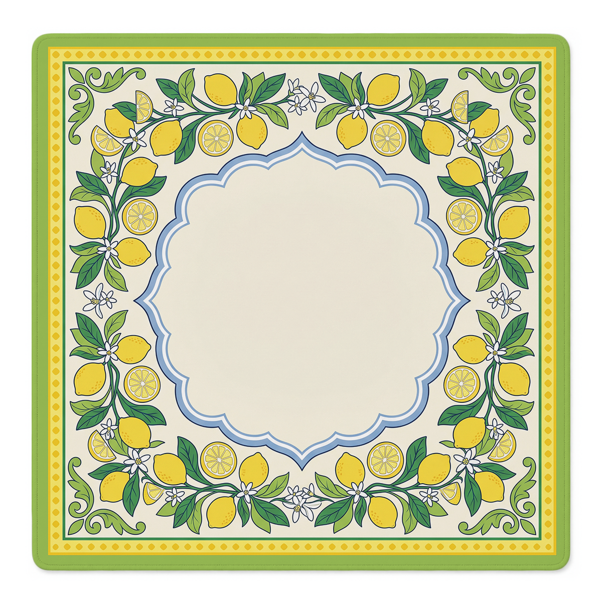 Citrus Grove Garden Mahjong Mat by Mahjong by SI