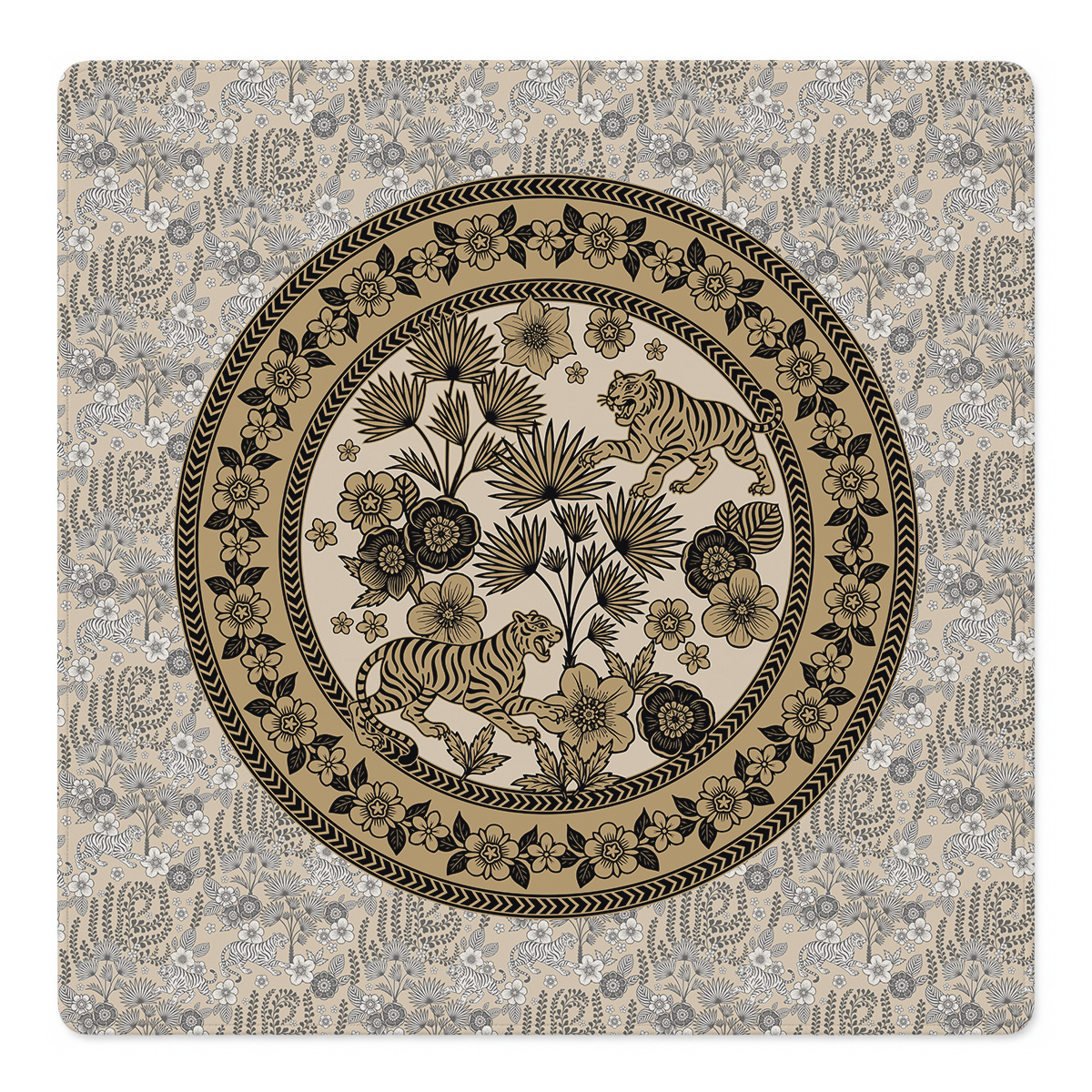 Dos Fieras Mahjong Mat by Catalina Estrada | Mahjong by SI