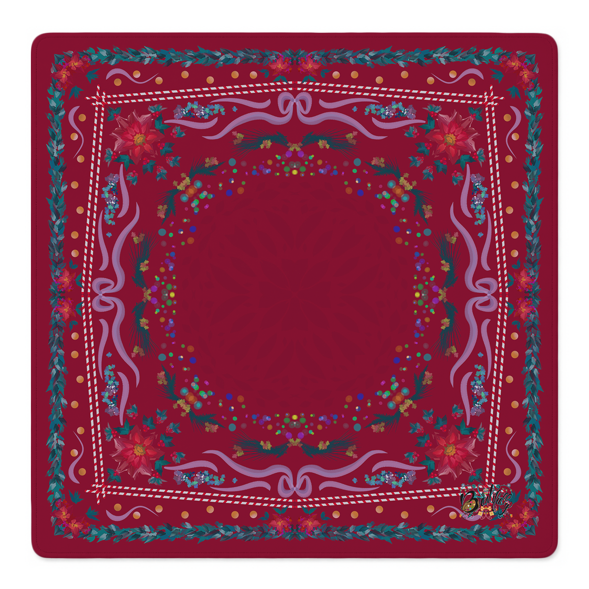 Scarlet Season Celebration Mahjong Mat | Mahjong by SI