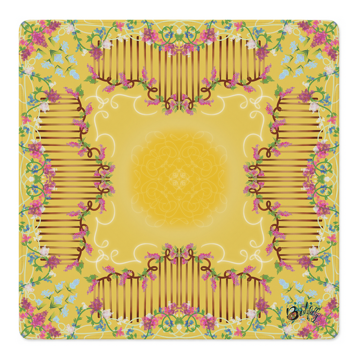 Golden Hour Garden Mahjong Mat | Mahjong by SI