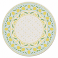 Amalfi Lemon Grove Round Mahjong Mat | Mahjong by SI