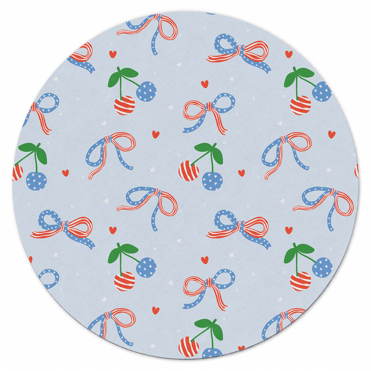 Stars and Stripes Cherries Mahjong Mat | Mahjong by SI