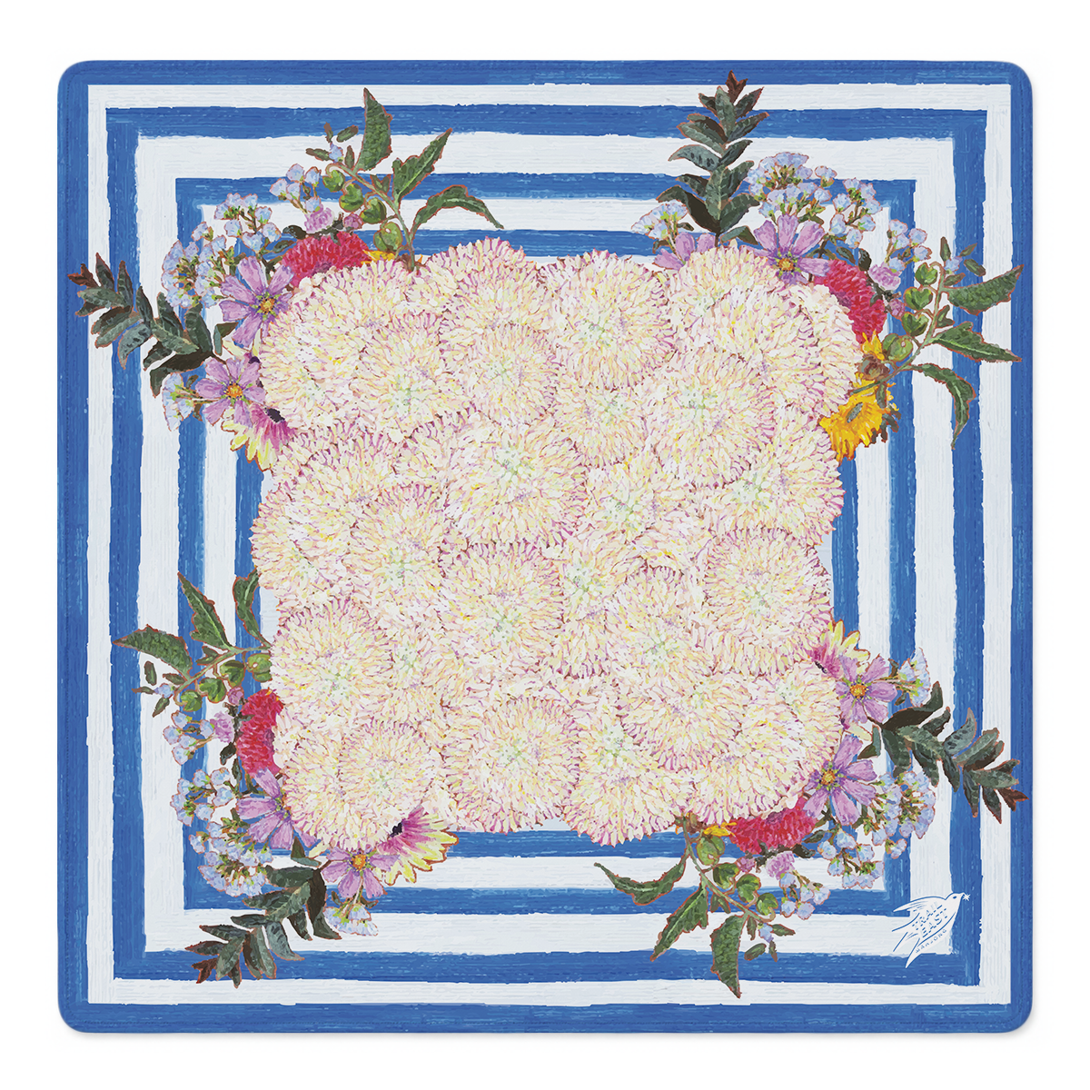 Bloom & Stripe Forever Mahjong Mat | Mahjong by SI