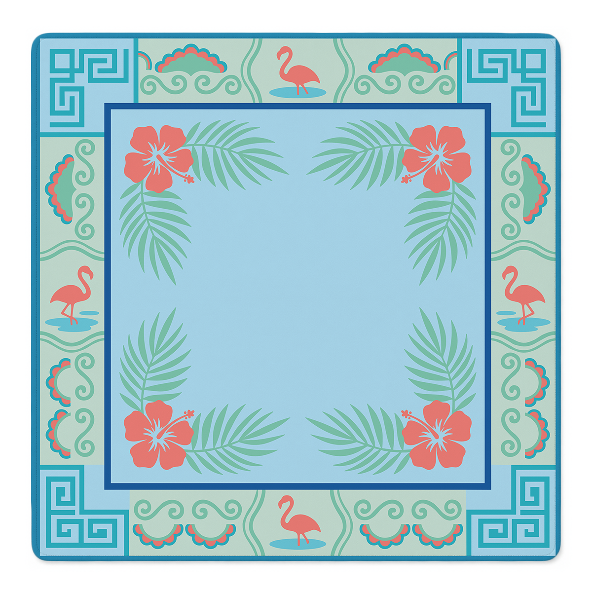 Flamingo Fandango Mahjong Mat by Mahjong by SI