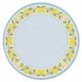 Sorrento Lemon Wreath Round Mahjong Mat | Mahjong by SI
