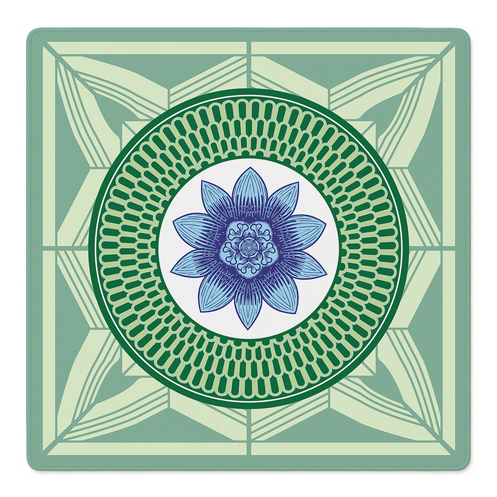 Azul Vivo Mahjong Mat by Catalina Estrada | Mahjong by SI