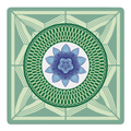 Azul Vivo Mahjong Mat by Catalina Estrada | Mahjong by SI