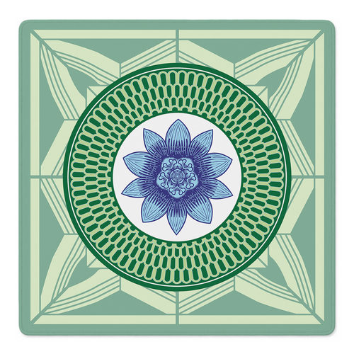 Azul Vivo Mahjong Mat by Catalina Estrada | Mahjong by SI