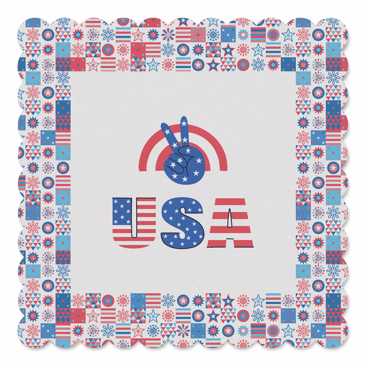 Americana Peace Parade Mahjong Mat | Mahjong by SI