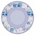 Dusty Blue Peony Wreath Mahjong Mat | Mahjong by SI