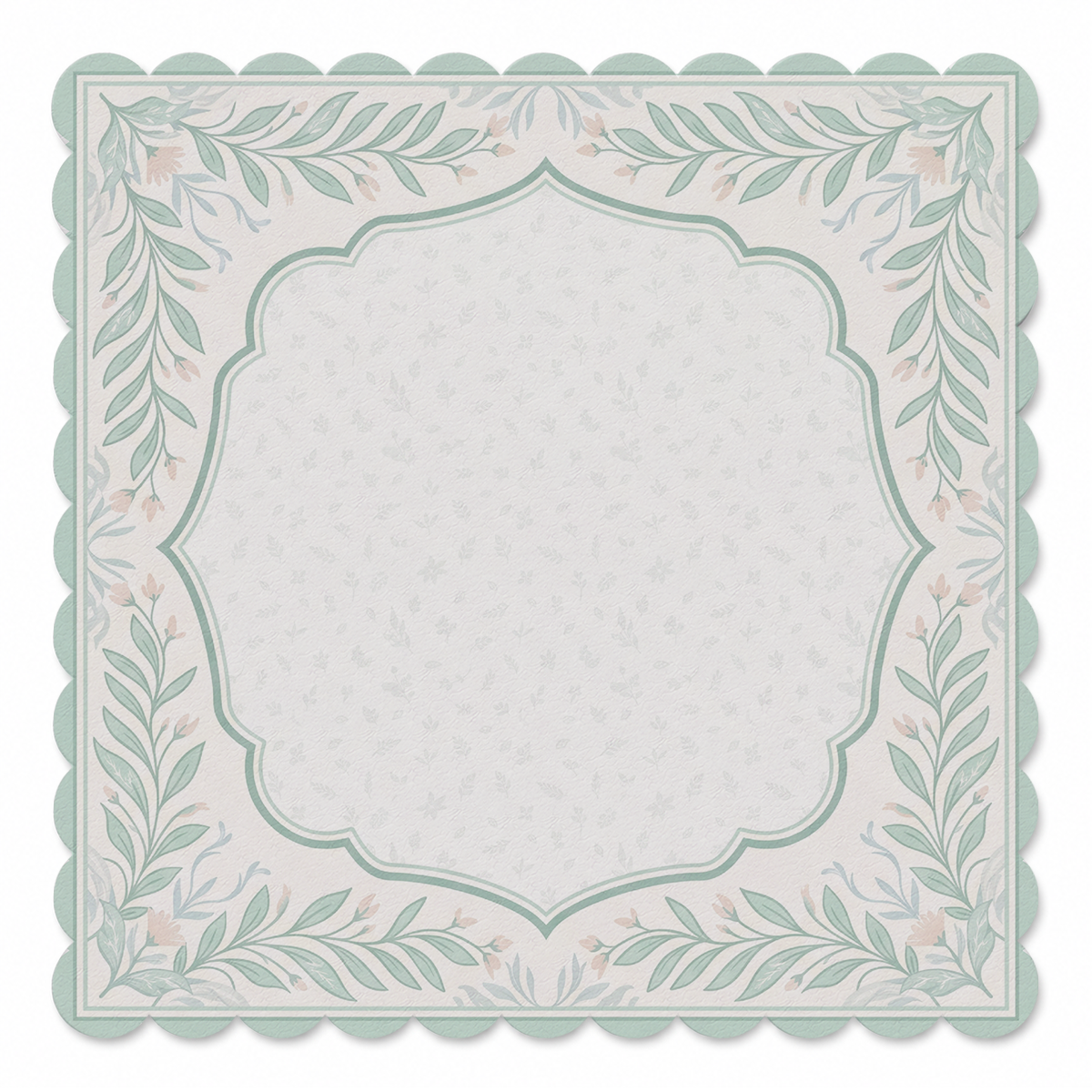 Sage Laurel Crest Mahjong Mat | Mahjong by SI