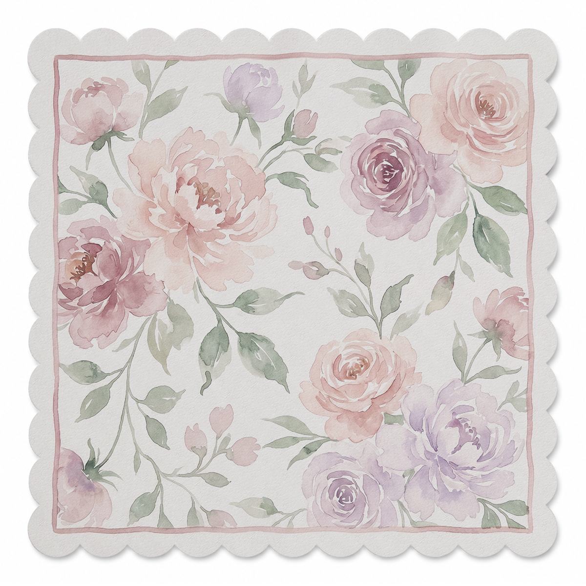 Blush Garden Romance Mahjong Mat | Mahjong by SI