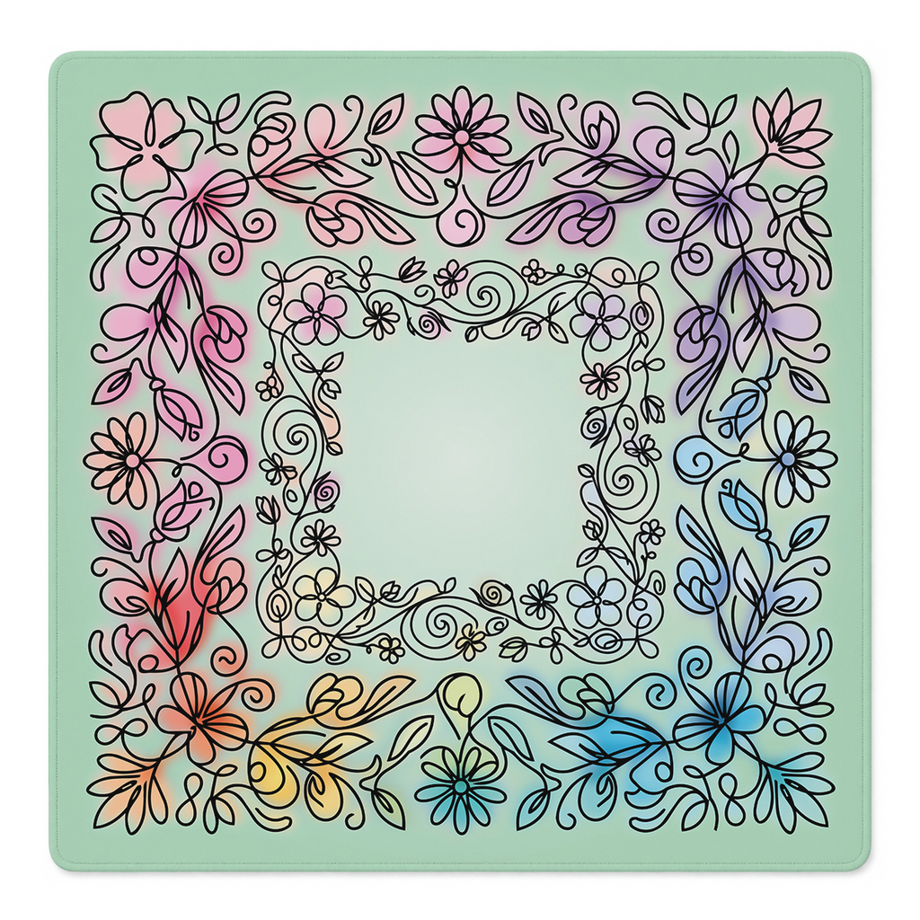 Garden Gossip Mahjong Mat | Mahjong by SI
