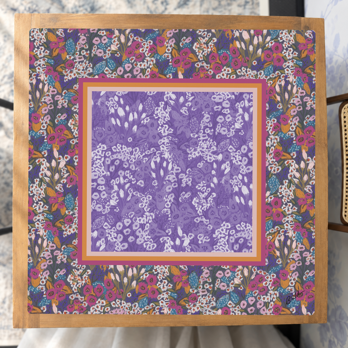 Dragon in Bloom mahjong mat — Studio Overhead