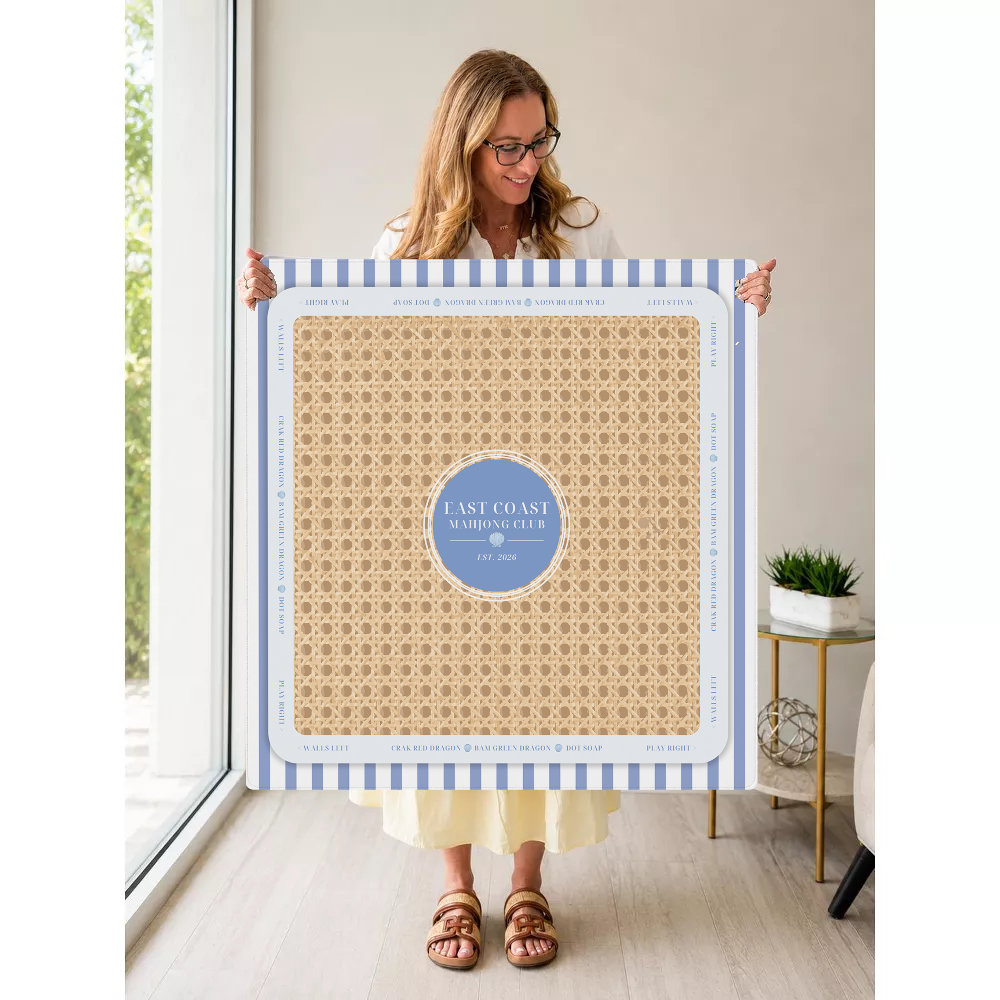 East Coast Mahjong Club mahjong mat — Held Mat Portrait